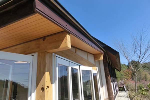 森の中の風と光を感じるカフェテラス6